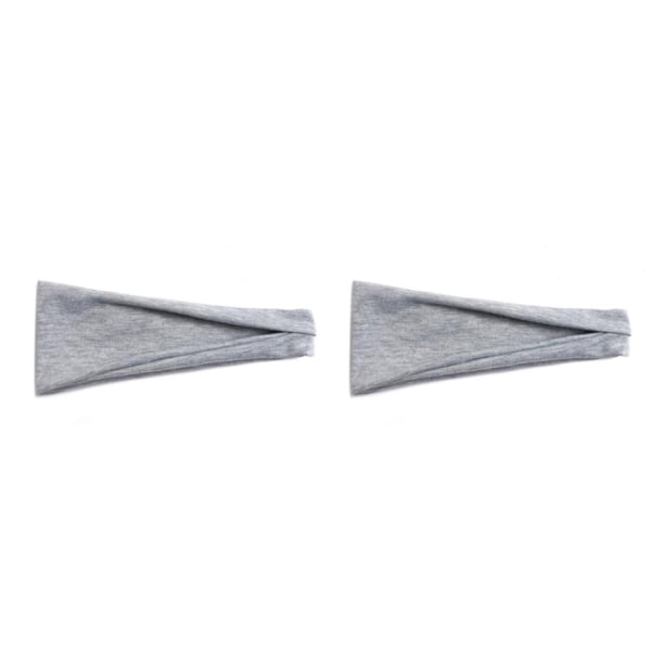 Greeniant Diademas deportivas, bandas para el cabello para correr para mujeres, bandas para la cabeza para correr, banda de fitness, ciclismo, 18 gris claro 1 2piezas