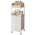 thumbnail image 1 of Carro organizador de maquillaje con cajones Organizadores de maquillaje para tocador, organizadores de cuidado de la piel, para cosméticos, esmalte de uñas, suministros de arte, baño, tocador, organiz, 1 of 1