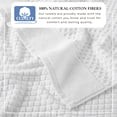 thumbnail image 2 of Great Bay Home Quick Dry Diamond Waffle 6 Piece Hand Towel Set, Optic White, 2 of 7