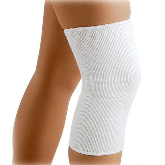 Fla 37-701SMSTD Knee Support Elastic Pullover, White, Small