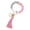 Pink, variant on Key Chains Women Cute,Silicone Bead Design Key Ring Bracelet,Anti-Loss Design Car Keychain Holder Wristlet,Pink