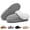 Gray, variant on Faux Suede Slippers for Women Men Short Cozy Ankle Slippers with Anti-Slip Sole Platform House Slippers Warm Furry