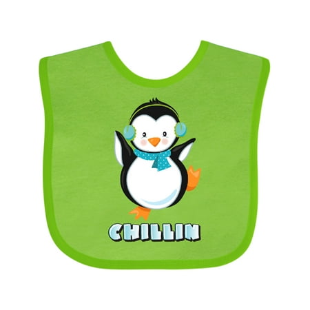 

Inktastic Chillin Penguin Boys or Girls Baby Bib