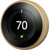 Google - Nest Learning Smart Wifi Thermostat - Brass