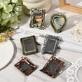 thumbnail image 5 of 6Pcs 6 Styles Mini Heart Picture Frames Tiny oto Frames Alloy Assorted Colorful Rectangle Vintage Retro Small Metal Pictures Stands, 5 of 9