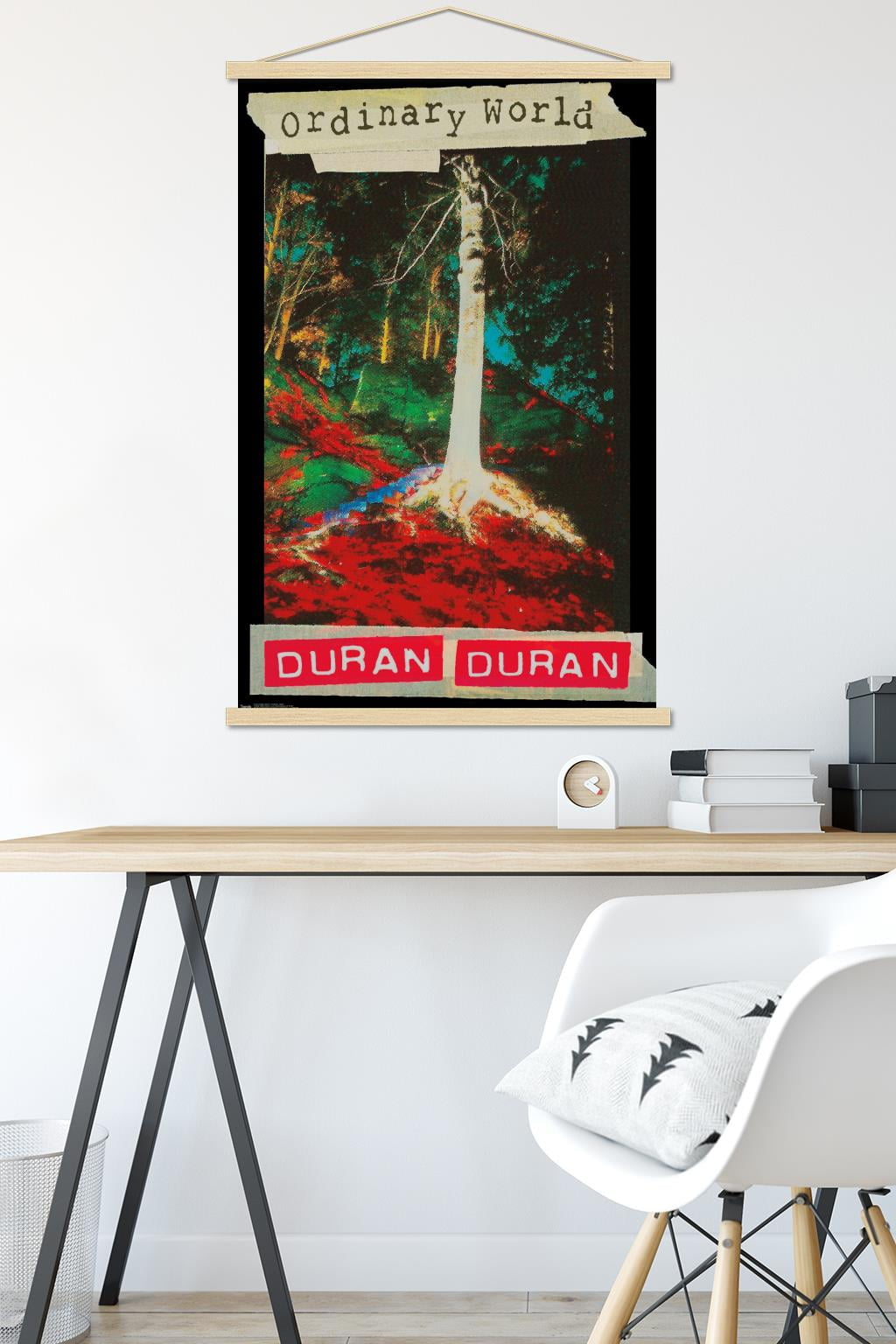 Duran Duran - Ordinary World Wall Poster with Wooden Magnetic Frame, 22.375" x 34"