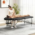 thumbnail image 4 of Costway 84" 2-Section Foldable Salon Spa Beauty Bed with Face Cradle Adjustable Height, 4 of 10