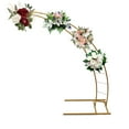thumbnail image 4 of Miumaeov 6.5ft Metal Crescent Moon Arch Wedding Party Flower Backdrop Stand for Venue Decor, 4 of 16