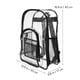 thumbnail image 3 of Mochila transparente, mochila transparente, bolsa transparente para estadios, bolsa transparente para la escuela, el trabajo, estadios, eventos y viajes, 3 of 7