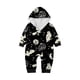 thumbnail image 2 of Family Halloween Pjs Matching Sets Halloween Print Long Sleeve Zippered One Piece Pajama Hooded Jumpsuit Winter Halloween Pjs Family Set, 2 of 4