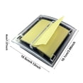 thumbnail image 3 of Easy to Use Transparent Note Taking Box Suitable for Learning Plastic Box Holds Sheets of Inch Stickers Sticky Note Dispenser Holder Office Desk Classroom, Sticky Note Dispenser *1, 3 of 7
