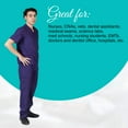 thumbnail image 2 of ACTIVE UNIFORMS Men Scrub Set Medical Scrub Top and Pants (Purple, XX-Large), 2 of 6