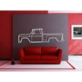 thumbnail image 2 of LaModaHome 1965 C10 Stepside Pickup Metal Silhouette Wall Art, 2 of 5