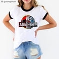 thumbnail image 5 of Camiseta con estampado 3D de Jurassic World, camiseta vintage de dinosaurio para niña, camiseta Harajuku para mujer, camiseta de moda de verano, ropa de calle para mujer, 5 of 5