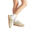 thumbnail image 6 of LUCKY STEP Womens Fashion Sneakers with Bow Detail Comfort Casual Shoes,Beige&Gold, 6 of 6