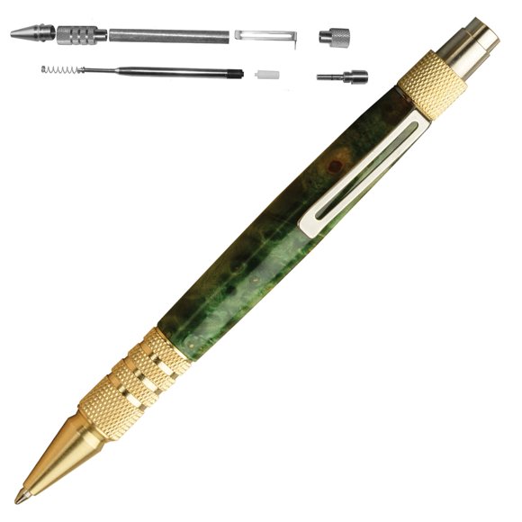 Penn State Industries PKEDCDBR DuraClick EDC Click Ballpoint Pen Kit Woodturning Project (1pack in Brass)