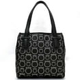 thumbnail image 4 of Pre-Owned Salvatore Ferragamo handbag ec-22400 black silver Gancini EX-21 PVC leather... (Good), 4 of 11