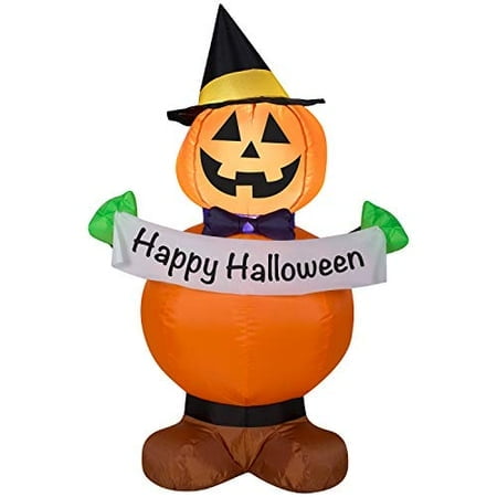 Citrouille Gonflable Sorcière d'Halloween