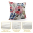 thumbnail image 4 of Qinduosi Girl Throw Pillow Covers Flowers Watercolor Pillow Cover Pink Pillowcover Soft Double Side Print Sofa Square Throw Pillowcovers inch for Women, 4 of 5