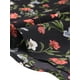 thumbnail image 5 of Vestido Casual de Verano Floral con Volantes y Manga Corta para Mujer XL Negro, 5 of 6