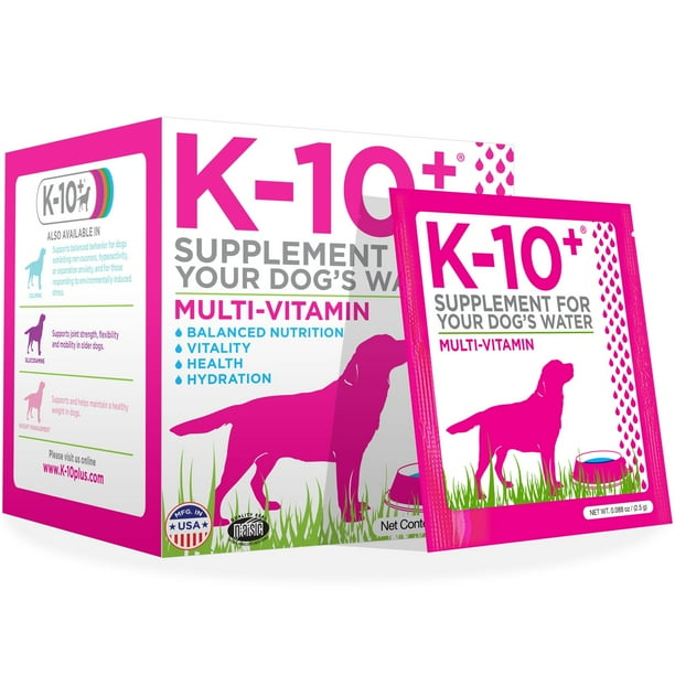 K10+ MultiVitamin Supplement Water Additive For Dogs, 28 Ct