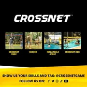 CROSSNET لعبة كرة القدم الأربعة - ألعاب رياضية خارجية للبالغين والأسرة - شبكات التنس لكرة القدم في الفناء الخلفي & amp؛ الحدائق - تجميع سريع ومحمول - معدات تدريب كرة القدم للأطفال والكبار