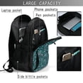 thumbnail image 4 of Disketp Vintage Floral Mochila de Viaje Estampada para Laptop con Puerto de Carga USB, Mochila Impermeable para Computadora – Regalo para Hombres y Mujeres, 4 of 7