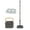 2 Mops, variant on Amacok Spin Mop And Bucket With Wringer Set Support Self Separation Sewage And Clean Water Telescopic Stainless-Steel Mop Cleaning Bucket Mop For Floors Kitchen