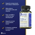 thumbnail image 3 of Premier Research Labs Complete B Premier - Vitamin B Complex - 9 Active B Vitamins - Liver, Energy & Brain Support - B Vitamin with Biotin, Thiamine, Folate & More - 60 Plant-Sourced Capsules, 3 of 6