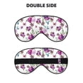 thumbnail image 2 of Xecao Violets Flowers for Soft Fluffy Sleeping Blindfold, Nap eye cover tailored for the utmost comfort for girls, women, kids, and adults., 2 of 7