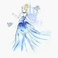 thumbnail image 2 of Women's Cinderella Watercolor Pose Graphic T-Shirt, 2 of 4