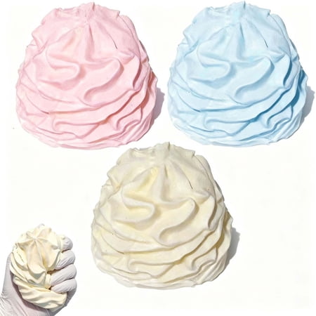Cream Roll Squishy Toy Cake Squishy Big Squishy – Sticky Squishies Made to Hand Silicone Fidget Sqeeze Toy Stress Relief & Collection(1pcs)