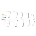 thumbnail image 3 of Mosiee 10Pcs Oo/Ho Scale Lantern Modern Street Lighting Street Light Lamp Model Light 10Cm Model Railroads For Home Garden Decoration, 3 of 9