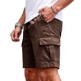 thumbnail image 4 of Lightweight Cargo Shorts for Men Relaxed fit Elastic Waist Athletic Shorts Stretchy Summer Casual Shorts with Pockets, 2XL, 4 of 8