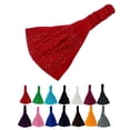 thumbnail image 2 of Qarigey Bohemia BOHO algodón ancho elástico mujeres diademas tocado turbante Headwear vendaje bandas para el cabello Bandana Hearwear Type6 NO6 Qarigey PS9177-08, 2 of 5