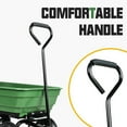 thumbnail image 4 of ENYOPRO Garden Wagon Carrier, Beach Carts with 10" Big Wheels, Heavy Duty Utility Garden Dump Cart, Portable Grocery Cart, All Terrain Universal Wheels Wagon Cart, 39.37 x 18.5 x 18.9 inch, JA2002, 4 of 8