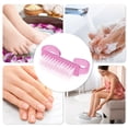 thumbnail image 6 of Unique Bargains 1 Pc Durable Translucent Horn Nail Brush for Cleaning Fingernails 2.44"x1.38" Pink, 6 of 6