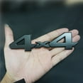 thumbnail image 2 of 1x Matte Black Big 4x4 Metal Badge Emblem Decal Sticker 3D Door Fender Racing V6, 2 of 4