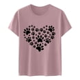 thumbnail image 3 of Gibobby Playera Manga Corta para Mujer Blusa Casual Camiseta corta estampada Mujer Blusa manga superior para mujer(Rosa,G), 3 of 5