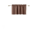 thumbnail image 5 of 1PC ROD POCKET SOLID LINED FOAM BACKING BLACKOUT WINDOW CURTAIN PANEL TREATMENT DRAPE SMOOTH TOUCH ( BROWN ,RS9 VALANCE 38" X 18" ), 5 of 5