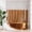 Clear & Amber, variant on Bathway 100% EVA Shower Curtain Liner, 72 x 72 Inches Heavy Duty Shower Curtain and Liner 2-in-1 with 3 Clear Stones and 12 Brass Grommets, Color Block Soft Shower Liner - Mint Green & Pine Green