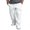 White, variant on Jamlynbo Cargo Jogger Sweatpants for Mens with Pocket Athletic Pants Adjustable Drawstring Elastic Waist Long Trousers