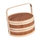 thumbnail image 5 of Cesta de bambú, cesta de regalo, portátil de doble capa con tapa, contenedor de transporte de viaje para frutas, pasteles, aperitivos, 5 of 9