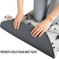 thumbnail image 3 of White Cow Dot Pattern Hot Yoga Mat Towel Non Slip for Hot Yoga - Quick-Drying Yoga Mat Cover with 4 Corner Pockets with Travel Bag - Hot Yoga Towel Non Slip Grip Moisture Wicking Sweat 70"x26", 3 of 6