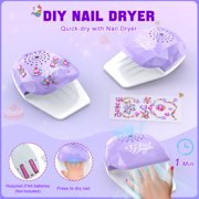 GORISP Kids Nail Polish Kit For Girl4-6-Year-Old Girls' Nail Polish Set, Children's Nail Strippable Set Designed For Girls, Special Children's Nail Polish Set For Girls With Unicorn Theme Storage Box