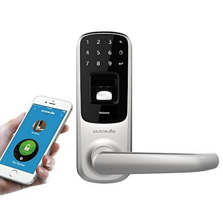 Ultraloq Smart Lock, UL3 BT Bluetooth Enabled Fingerprint Door Lock-Satin