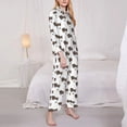 thumbnail image 3 of Yiaed Dachshund Dog Print Pajamas Women's Long Sleeve Sleepwear Soft Button Down Loungewear Pjs Lounge Set Nightwear Womens Pajama Pants-Medium, 3 of 7