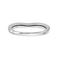 thumbnail image 5 of Solid 14k White Gold Diamond Wedding Band Ring Size 7.5 (.138 cttw.), 5 of 7