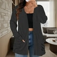 thumbnail image 5 of NISVIYA Women Plus Size Casual Sweaters Dressy Fall Winter Outerwear Coat Sweater Jacket Black, 5 of 7