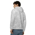 thumbnail image 4 of Kdxio Silver Glitter Print Men Hoodies Casual Hoodies for Men with Zip Pockets Full Zip Long Sleeve Sweatshirt Sports Hooded Jacket-Small, 4 of 5